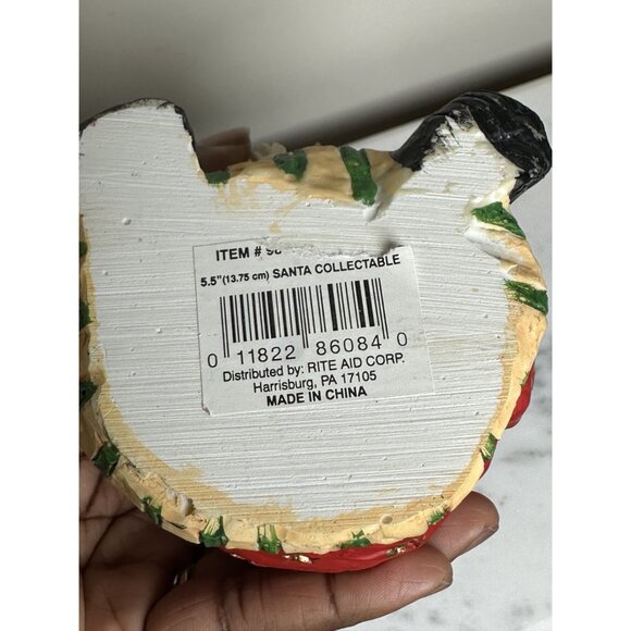 Vintage Santa Collectible Figurine 5.5" Hand-Painted Holiday Decor China - Picture 7 of 7